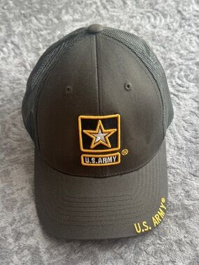 Men's Mesh Back Trucker Cap - Olive Green